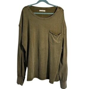 We The Free Fade Into You Military Olive Long-Sleeve T-shirt XL